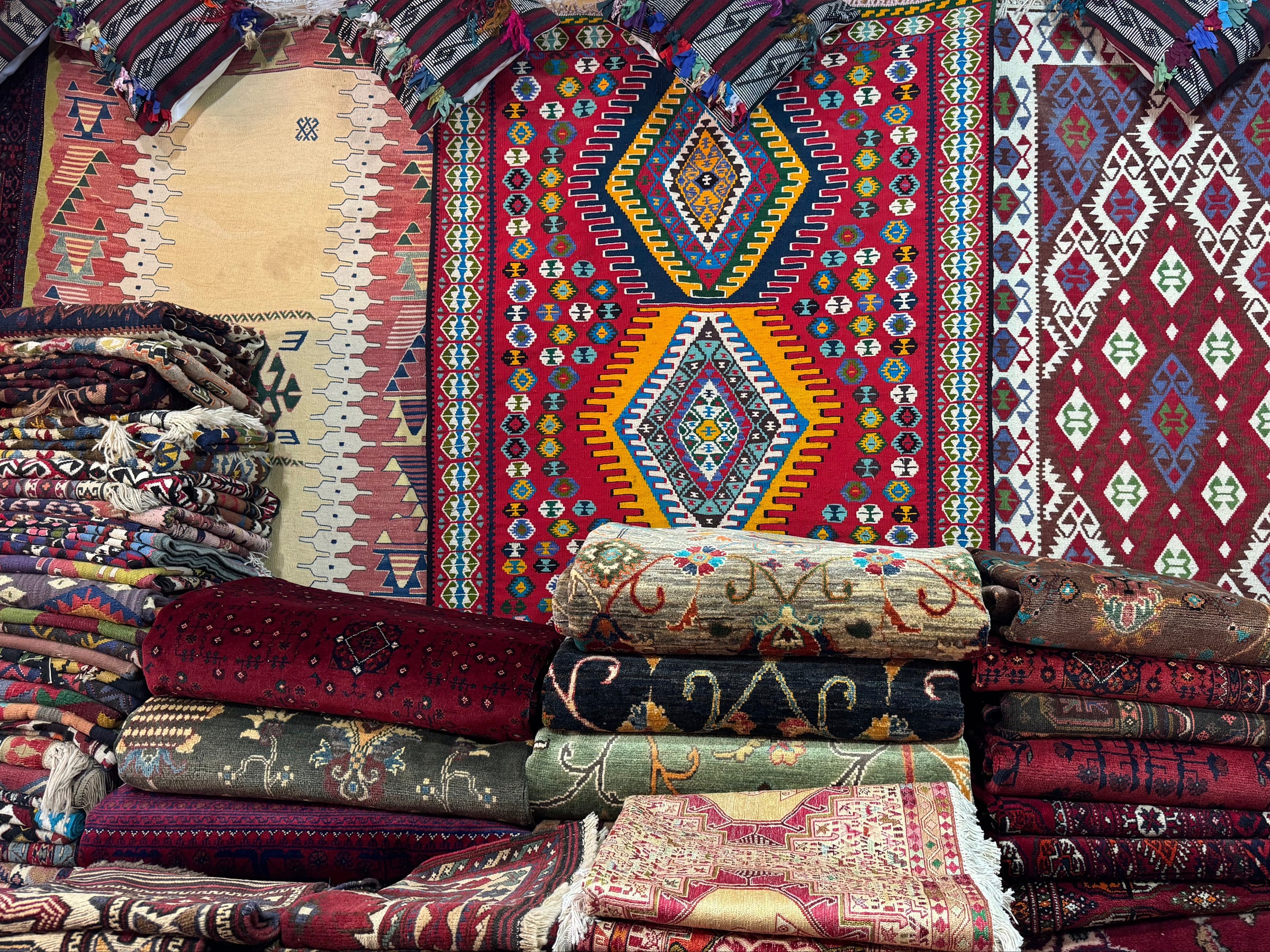 Handwoven kilim rug available for local pickup in Ann Arbor