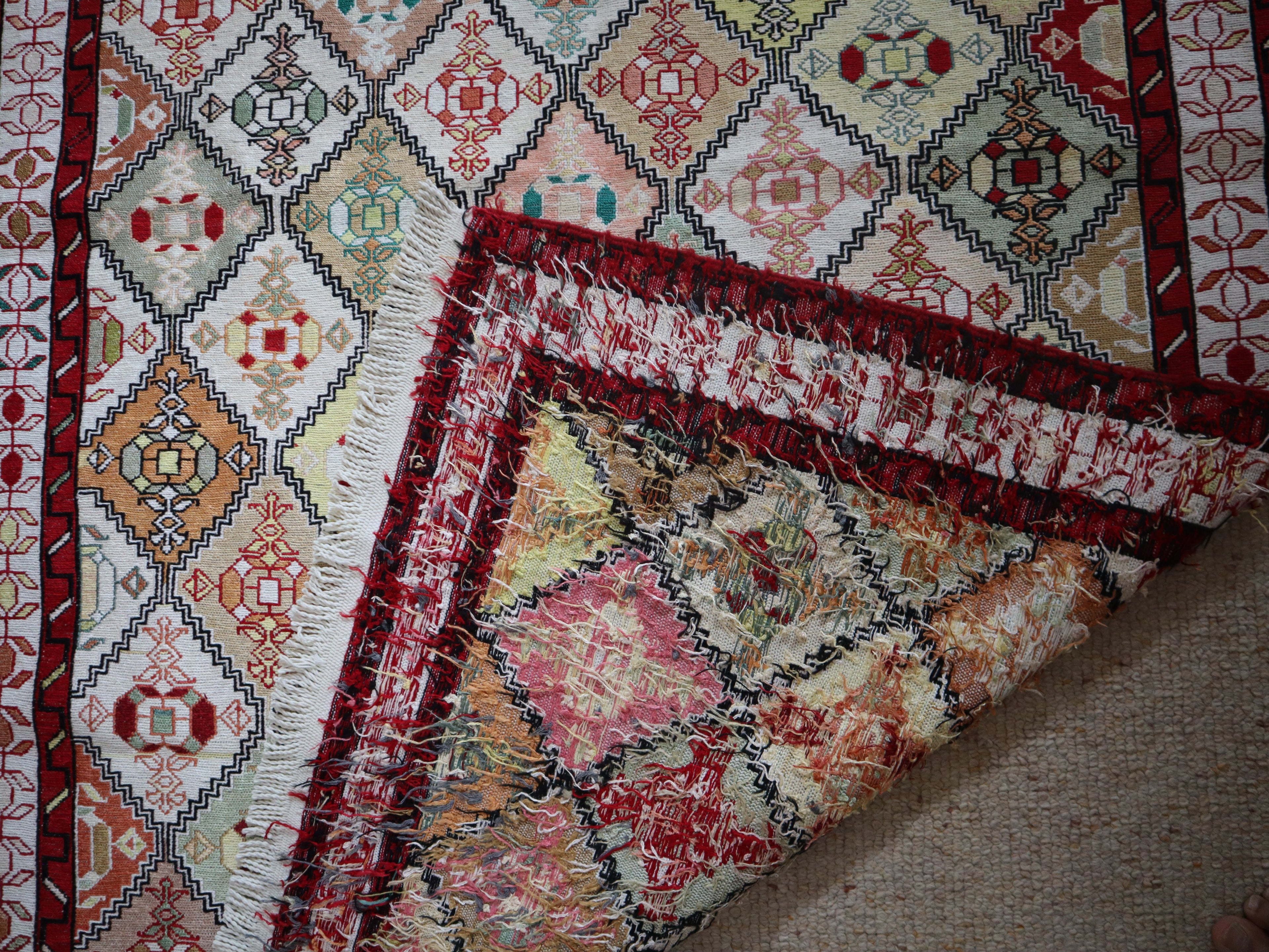 The back of the rug