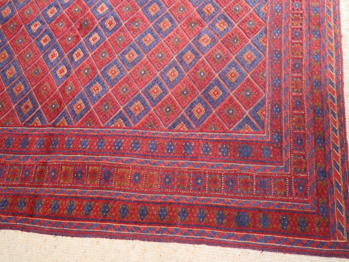 Afghan Gazak Handwoven Wool Kilim (156 × 200 cm - 5.1 × 6.6 ft) - RojKilim