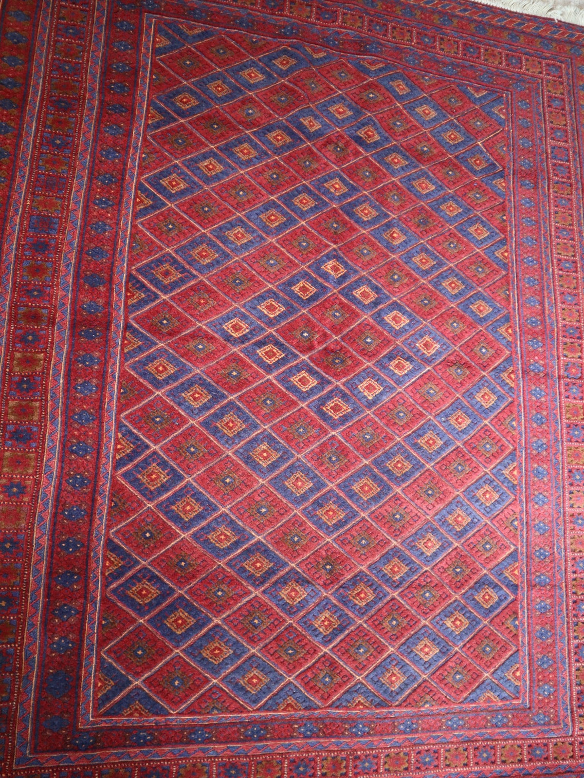 Afghan Gazak Handwoven Wool Kilim (156 × 200 cm - 5.1 × 6.6 ft) - RojKilim