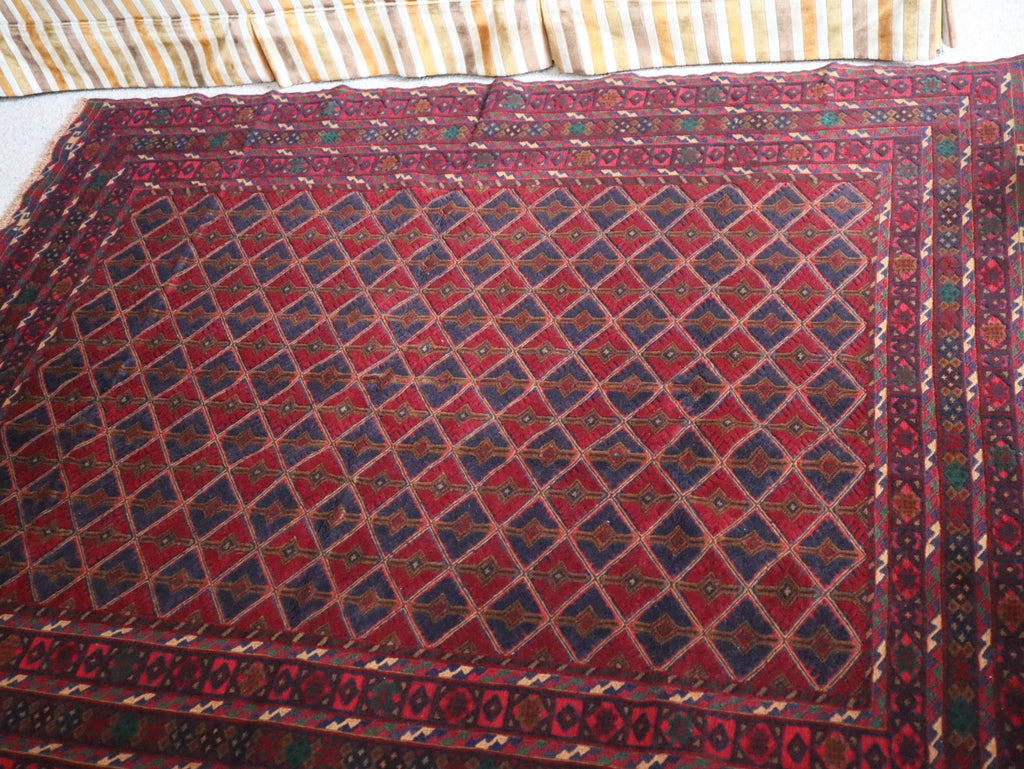 Afghan Khal Mohammadi Handwoven Wool Rug (156 × 200 cm - 5.1 × 6.6 ft) - RojKilim