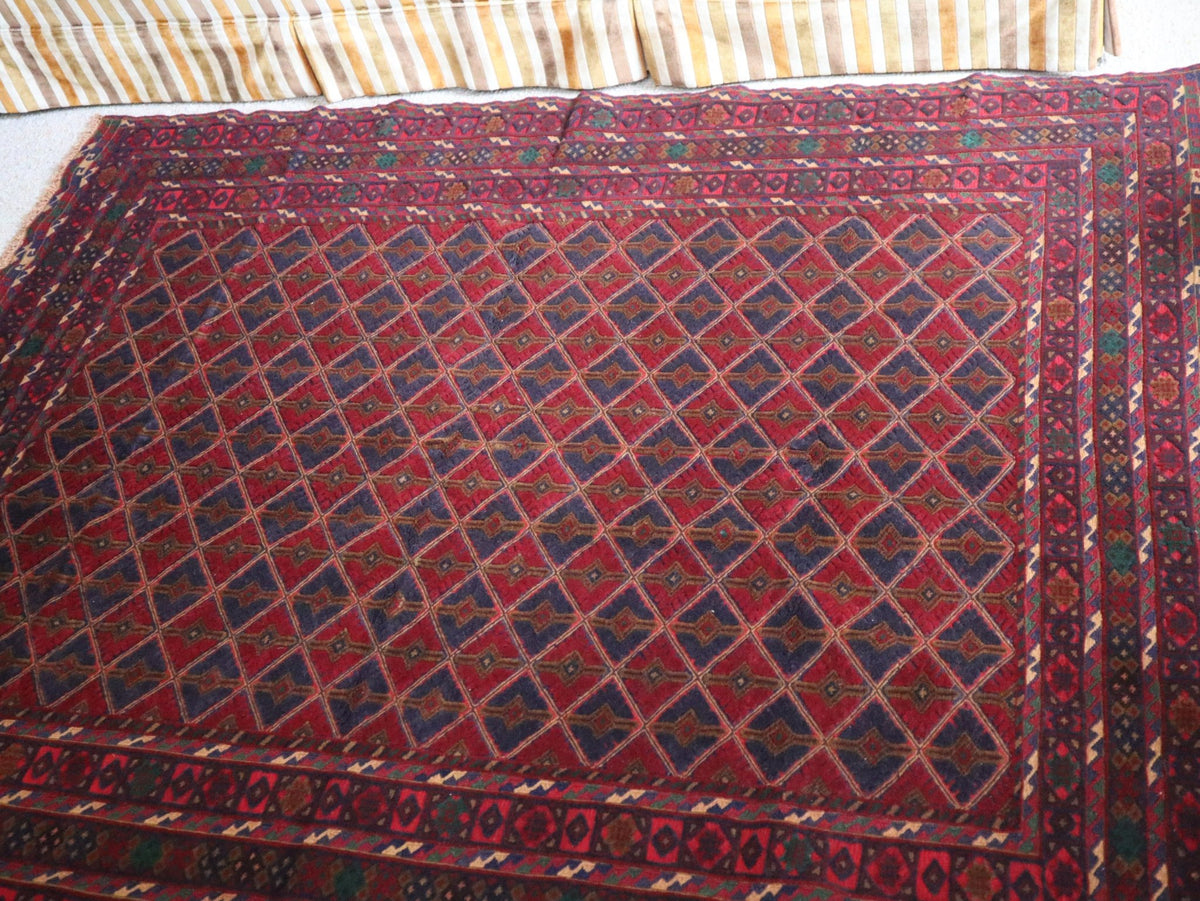 Afghan Khal Mohammadi Handwoven Wool Rug (156 × 200 cm - 5.1 × 6.6 ft) - RojKilim