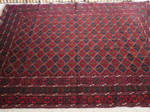 Afghan Khal Mohammadi Handwoven Wool Rug (156 × 200 cm - 5.1 × 6.6 ft) - RojKilim
