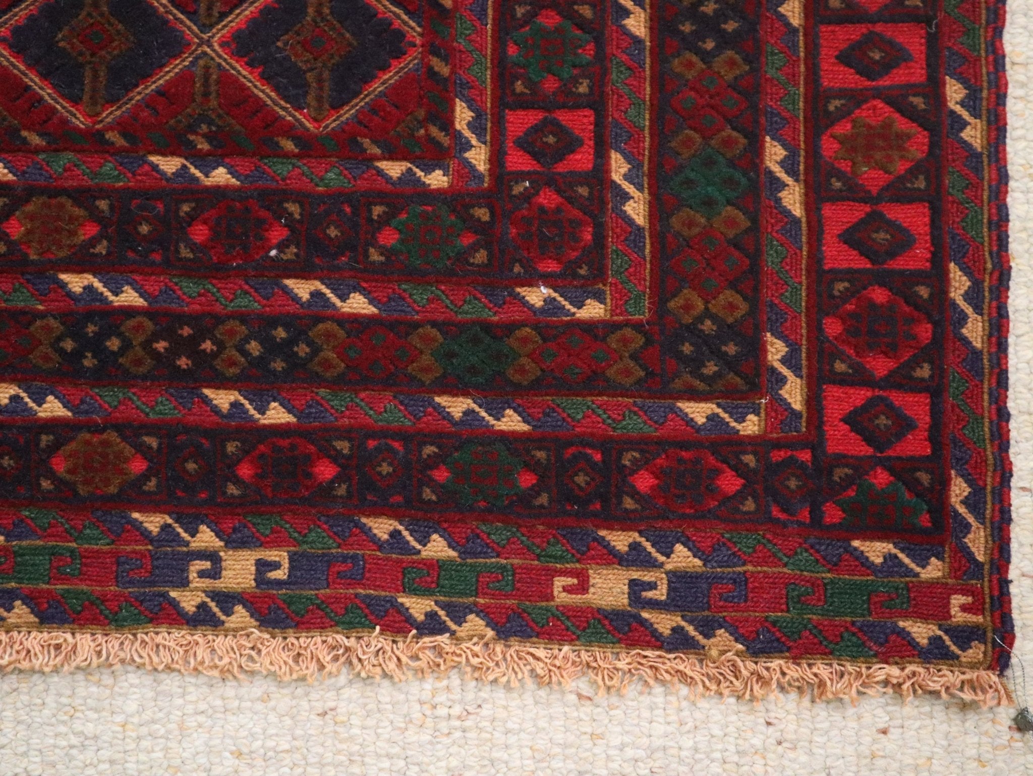 Afghan Khal Mohammadi Handwoven Wool Rug (156 × 200 cm - 5.1 × 6.6 ft) - RojKilim