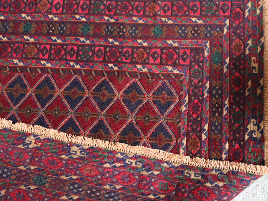 Afghan Khal Mohammadi Handwoven Wool Rug (156 × 200 cm - 5.1 × 6.6 ft) - RojKilim