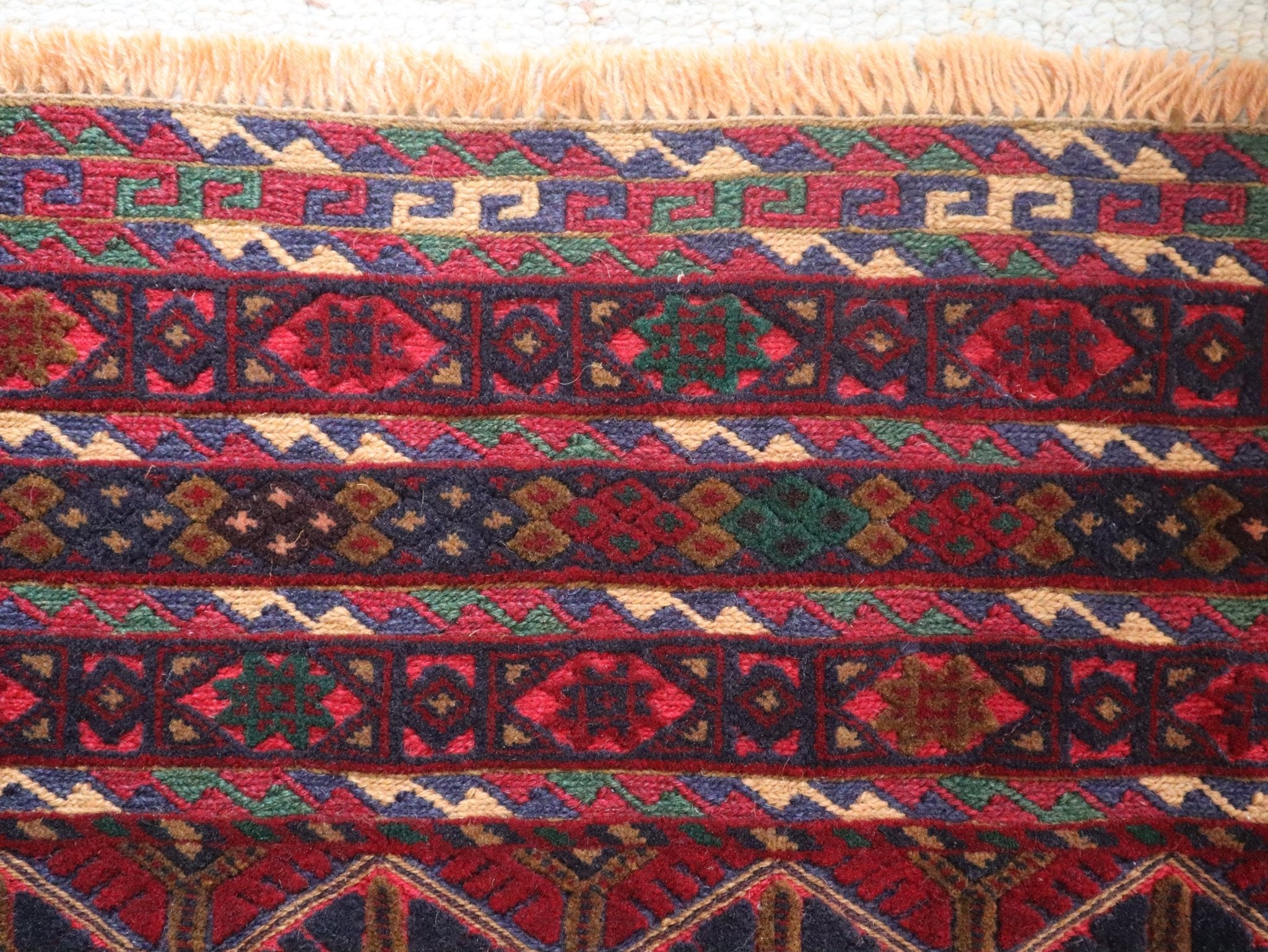 Afghan Khal Mohammadi Handwoven Wool Rug (156 × 200 cm - 5.1 × 6.6 ft) - RojKilim