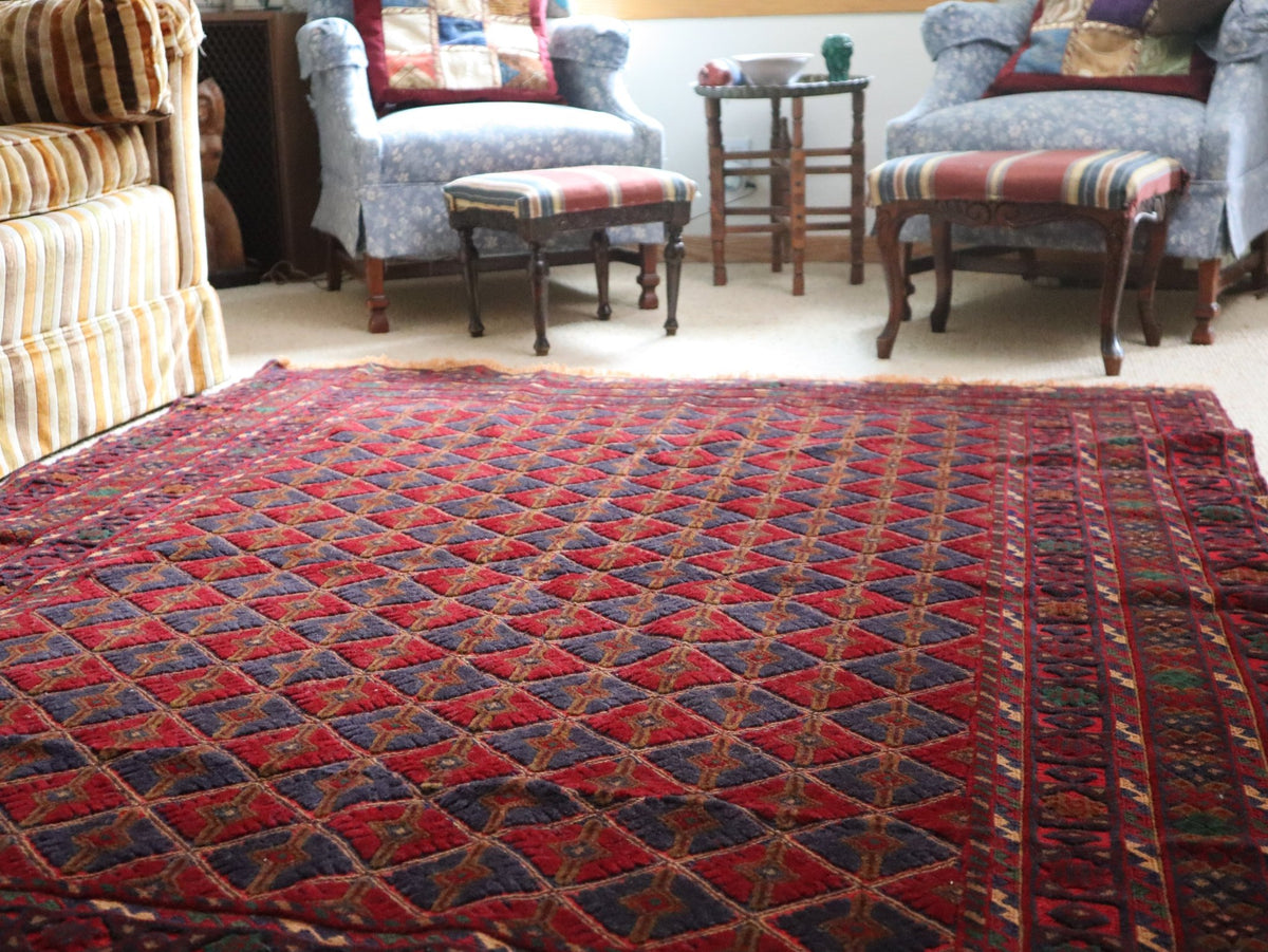 Afghan Khal Mohammadi Handwoven Wool Rug (156 × 200 cm - 5.1 × 6.6 ft) - RojKilim
