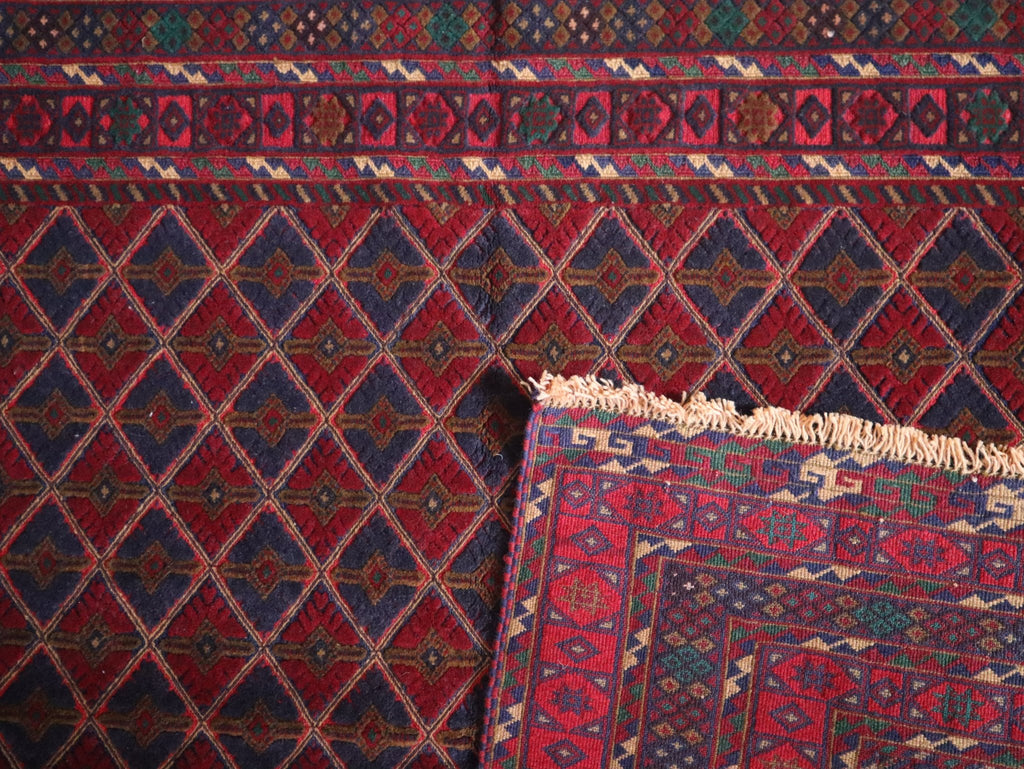 Afghan Khal Mohammadi Handwoven Wool Rug (156 × 200 cm - 5.1 × 6.6 ft) - RojKilim