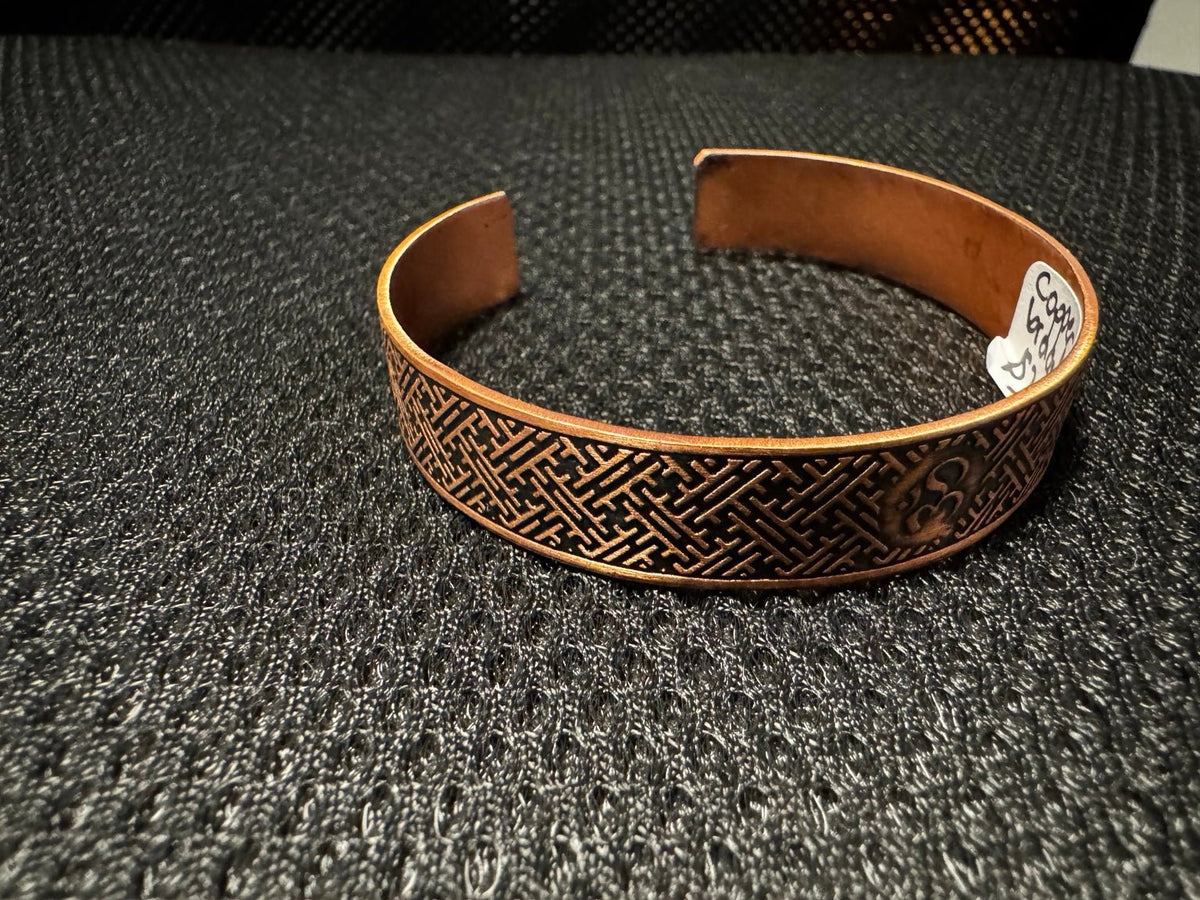 Handmade Copper Cuff Bracelets – Decorative Designs - RojKilim