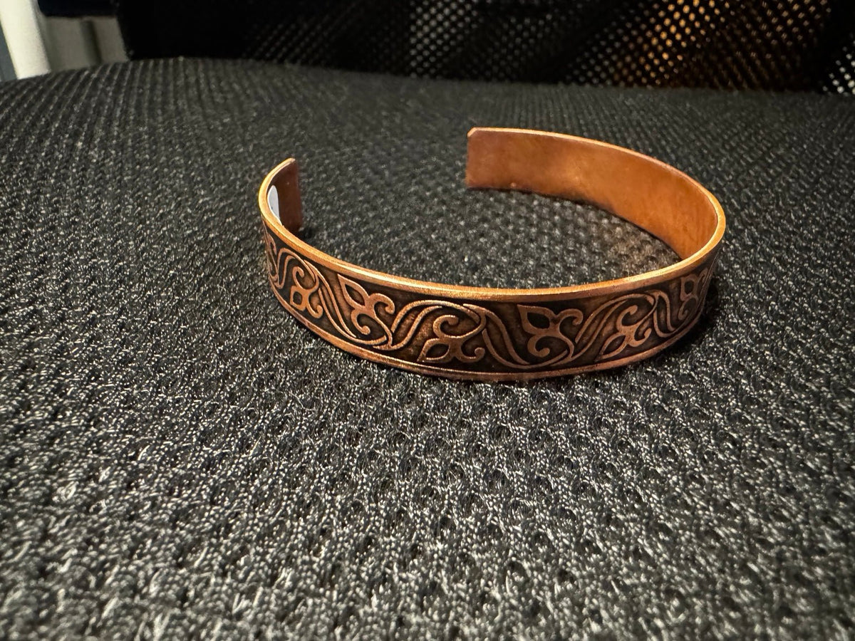 Handmade Copper Cuff Bracelets – Decorative Designs - RojKilim