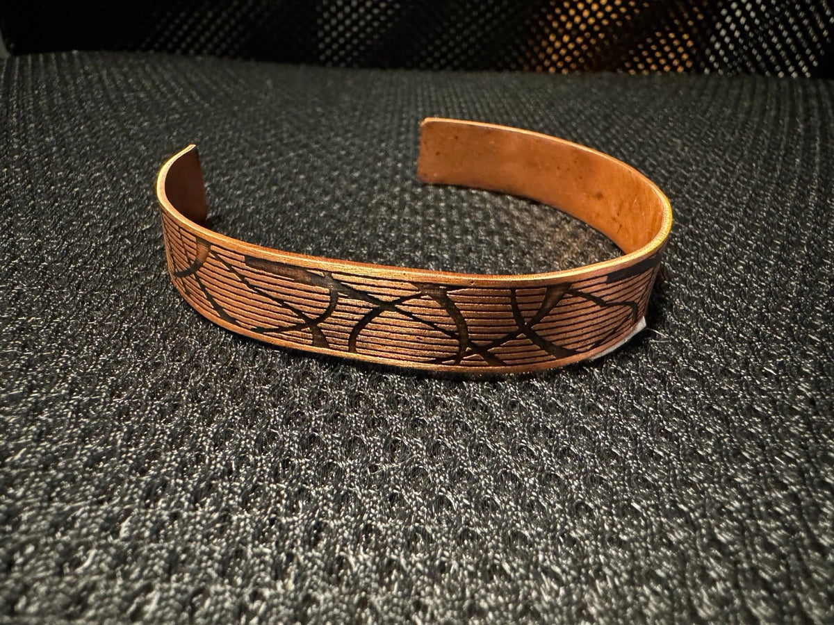 Handmade Copper Cuff Bracelets – Decorative Designs - RojKilim