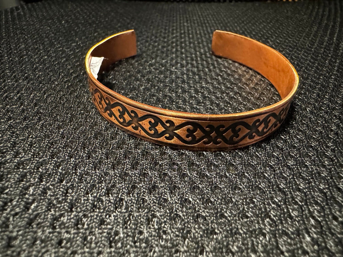 Handmade Copper Cuff Bracelets – Decorative Designs - RojKilim