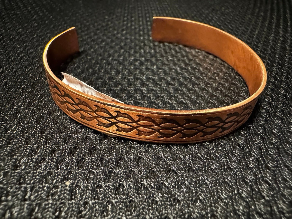 Handmade Copper Cuff Bracelets – Decorative Designs - RojKilim