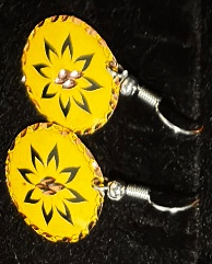 Handmade Turkish Copper Earrings – Floral & Geometric Designs - RojKilim