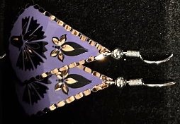 Handmade Turkish Copper Earrings – Floral & Geometric Designs - RojKilim