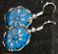 Handmade Turkish Copper Earrings – Floral & Geometric Designs - RojKilim