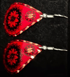 Handmade Turkish Copper Earrings – Floral & Geometric Designs - RojKilim