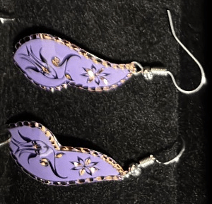 Handmade Turkish Copper Earrings – Floral & Geometric Designs - RojKilim
