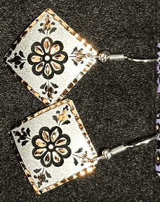 Handmade Turkish Copper Earrings – Floral & Geometric Designs - RojKilim
