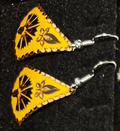 Handmade Turkish Copper Earrings – Floral & Geometric Designs - RojKilim