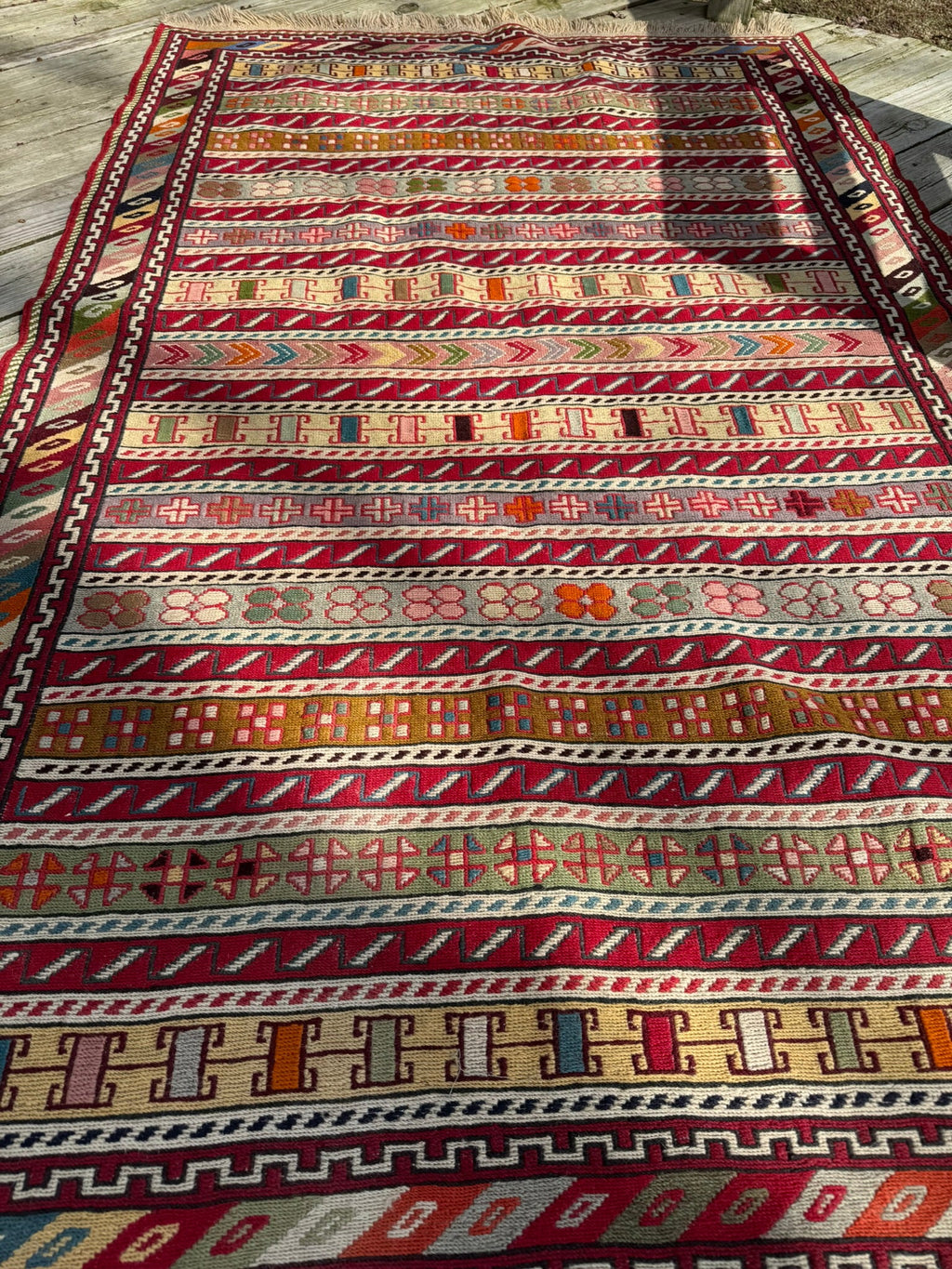 Rahrah Kilim Rug – 125 × 205 cm (4.1 × 6.7 ft) - RojKilim