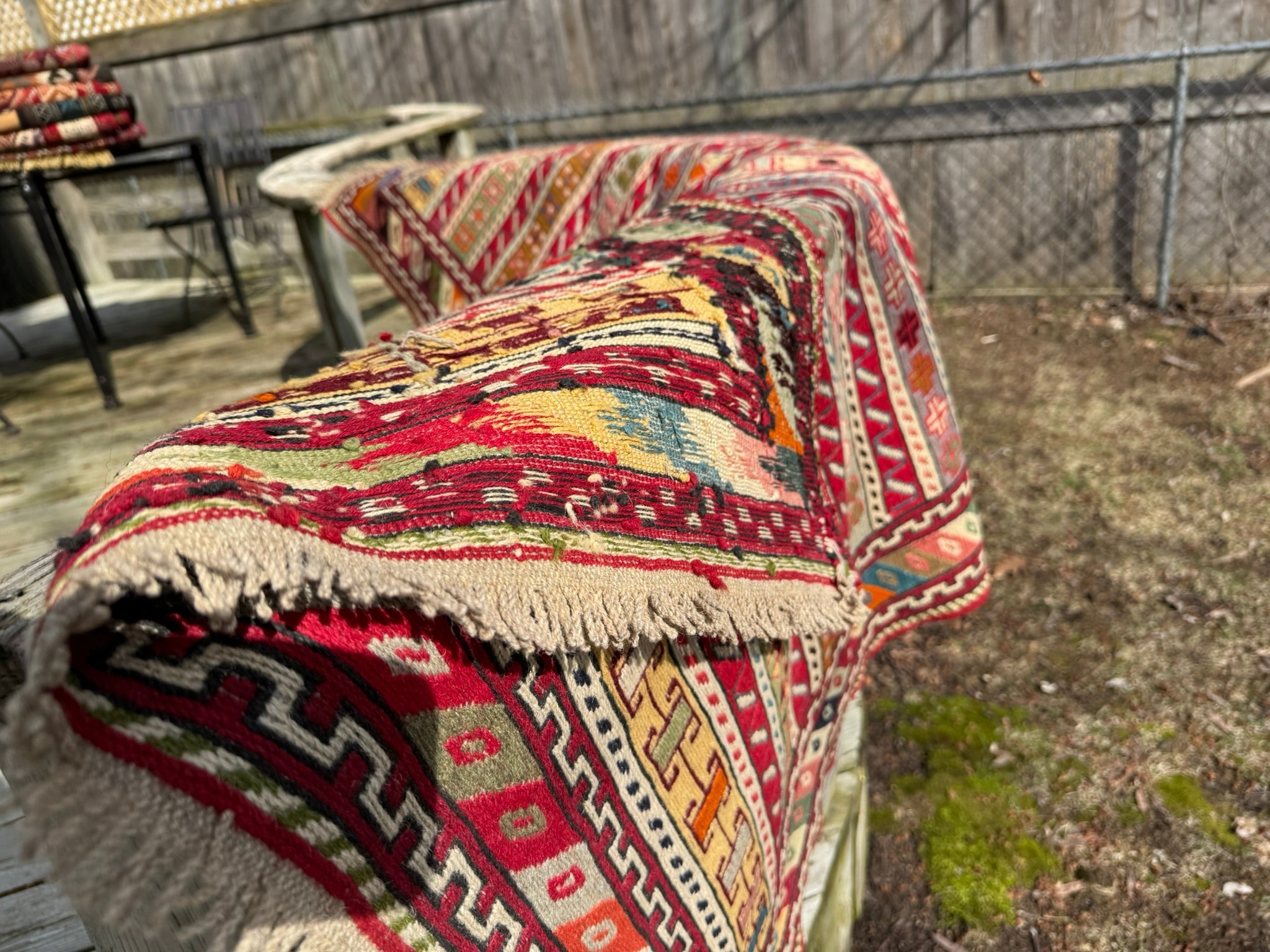 Rahrah Kilim Rug – 125 × 205 cm (4.1 × 6.7 ft) - RojKilim
