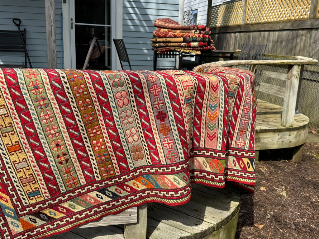 Rahrah Kilim Rug – 125 × 205 cm (4.1 × 6.7 ft) - RojKilim