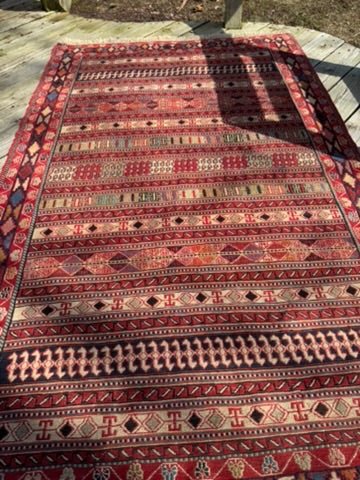 Rahrah Kilim Rug – 126 × 203 cm (4.1 × 6.7 ft) - RojKilim