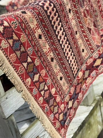 Rahrah Kilim Rug – 126 × 203 cm (4.1 × 6.7 ft) - RojKilim