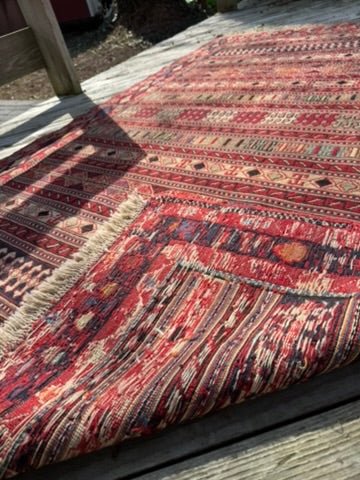 Rahrah Kilim Rug – 126 × 203 cm (4.1 × 6.7 ft) - RojKilim