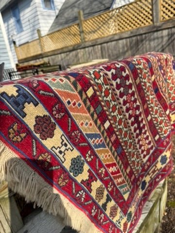 Rahrah Kilim Rug – 130 × 216 cm (51 × 85 in / 4.3 × 7.1 ft) - RojKilim