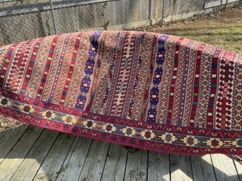 Rahrah Kilim Rug – 130 × 216 cm (51 × 85 in / 4.3 × 7.1 ft) - RojKilim