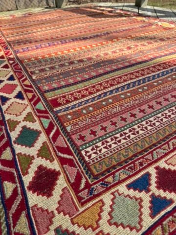 Rahrah Kurdish Kilim Rug – 120 x 202 cm (3.9 x 6.6 ft) - RojKilim