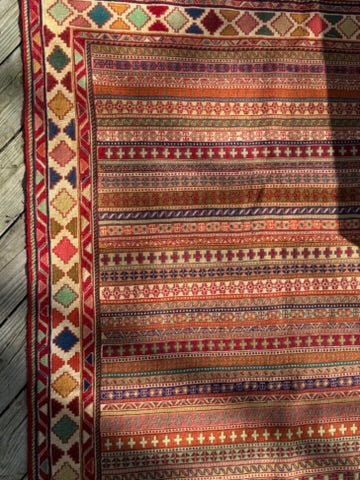Rahrah Kurdish Kilim Rug – 120 x 202 cm (3.9 x 6.6 ft) - RojKilim