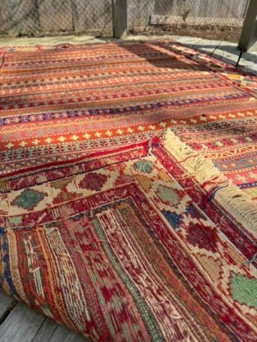 Rahrah Kurdish Kilim Rug – 120 x 202 cm (3.9 x 6.6 ft) - RojKilim