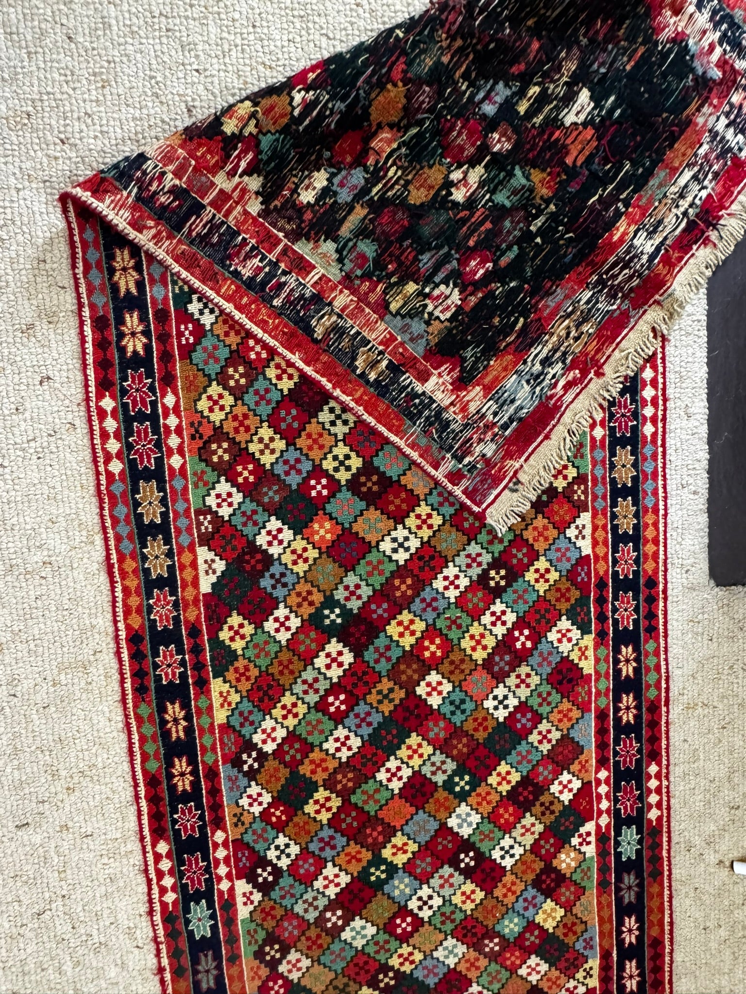 Sumac Handwoven Runner – 75 × 300 cm (30 × 118 in) - fringe