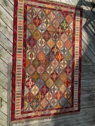 Sumac Kilim Rug – 125 × 207 cm (49 × 81.5 in / 4.1 × 6.8 ft) - RojKilim