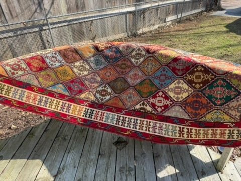 Sumac Kilim Rug – 125 × 207 cm (49 × 81.5 in / 4.1 × 6.8 ft) - RojKilim
