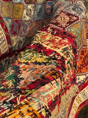 Sumac Kilim Rug – 125 × 207 cm (49 × 81.5 in / 4.1 × 6.8 ft) - RojKilim