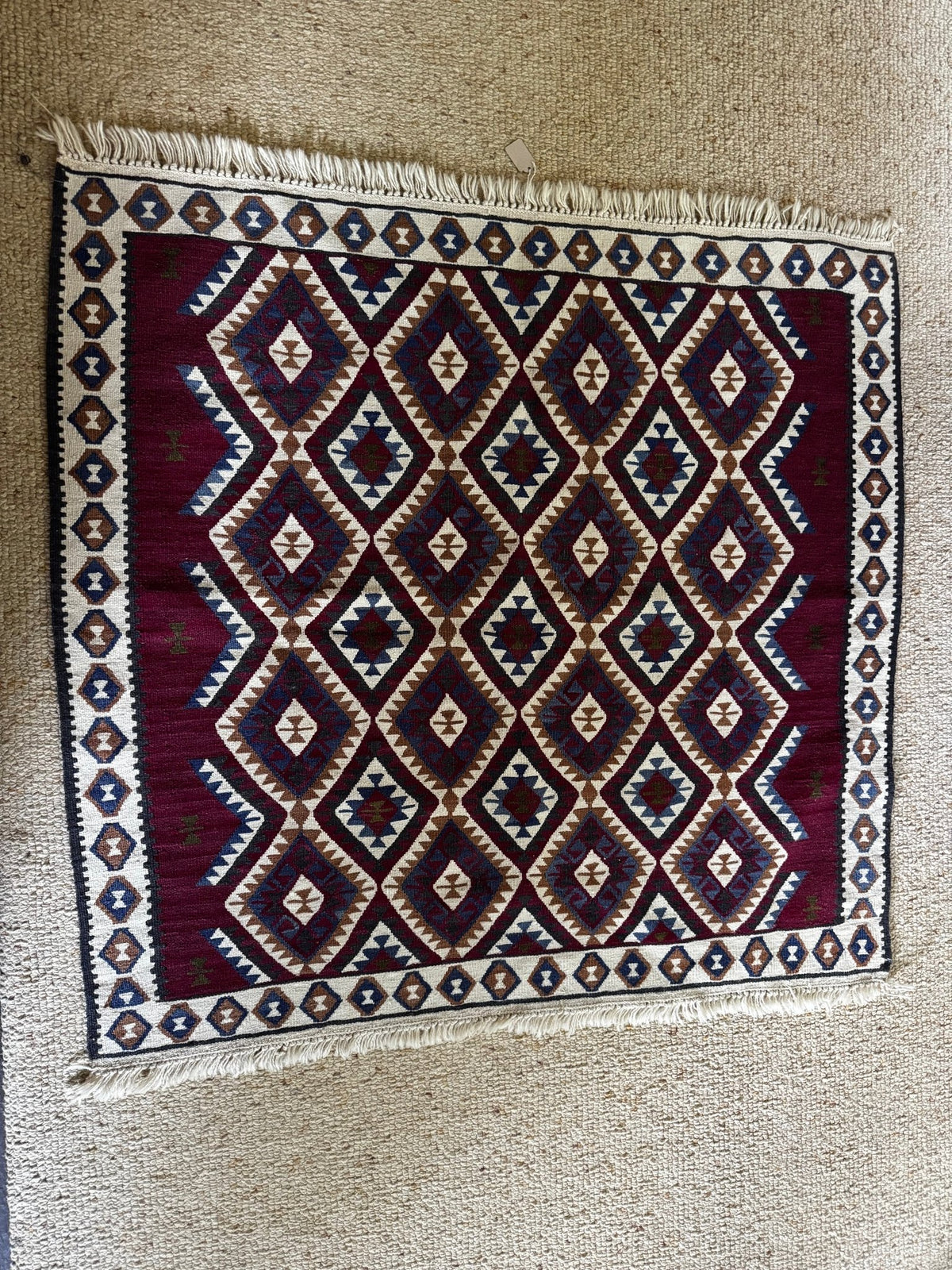 Van & Hakkari Kilim – 114 × 114 cm (45 × 45 in) - RojKilim