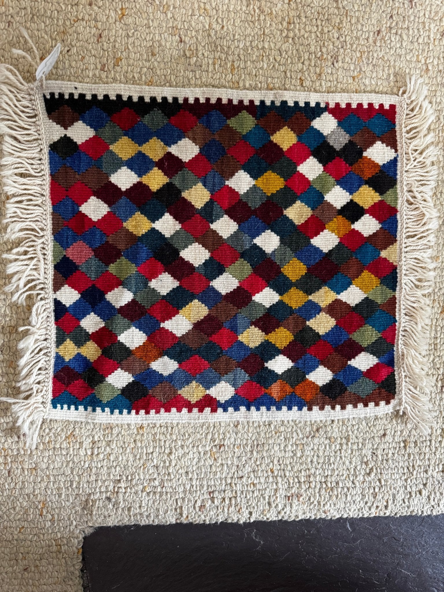 Van & Hakkari Kilim – 41 × 51 cm (16 × 20 in) - RojKilim