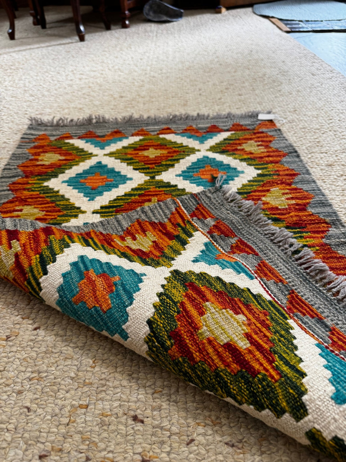Van & Hakkari Kilim – 93 × 62 cm (37 × 24 in) - RojKilim