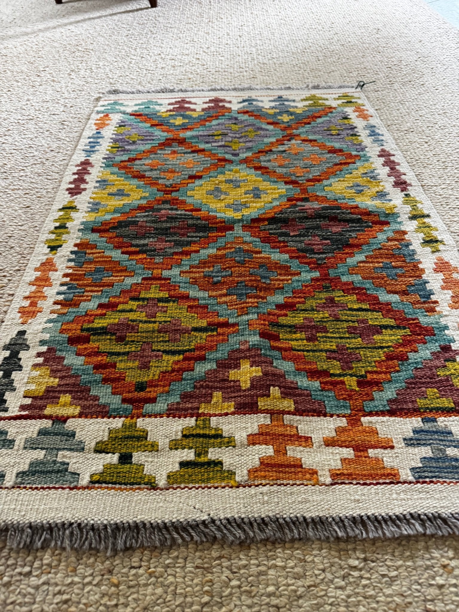 Van & Hakkari Kilim – 99 × 62 cm (39 × 24 in) - RojKilim