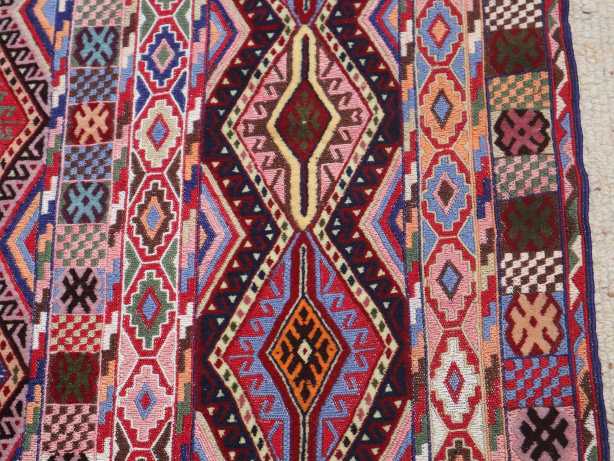 Afghan Mashwani Kilim – sumak texture