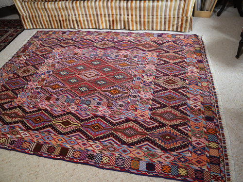 Afghan Mashwani Kilim – weave detail